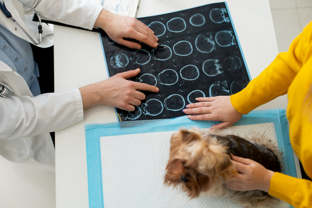 A tomografia em cachorros e gatos é essencial para descobrir patologias precocemente e assim ter a chance de salvar a vida do seu pet. É um exame disponível em clínicas e hospitais veterinários que investem na tecnologia e na prevenção. Neste texto, vamos te contar para que serve a tomografia veterinária. Continue lendo para saber mais! O que é tomografia para cachorro e gato? A tomografia é bem próxima do exame raio X, que traz uma imagem de alta qualidade para diagnosticar diversos problemas. O que diferencia esses exames é que a tomografia emite radiações que são absorvidas de diferentes maneiras pelos diferentes tecidos do corpo do pet, permitindo uma análise melhor e mais profunda, englobando mais partes e detalhes do corpo do seu pet. É um exame simples e rápido de ser feito, porém, é excelente para diagnósticos mais completos. Indicações de uma tomografia em cachorro e gato A tomografia é um exame que mostra mais detalhes que vão além da avaliação superficial, normalmente, os principais veterinários que a solicitam são das especialidades de Oncologia, Ortopedia e Neurologia. Com este exame, os veterinários têm como objetivo complementar o diagnóstico. Com essa imagem é possível realizar uma avaliação mais precisa da estrutura óssea, determinar a origem de grandes massas tumorais ou algum outro diagnóstico que tenha o envolvimento de algum órgão específico (tecidos moles). Você pode querer saber mais sobre: Câncer em cachorro Leishmaniose Regiões corporais mais frequentes em uma tomografia A tomografia em gatos e cachorros é mais solicitada para avaliar certas áreas do corpo do pet: Crânio A tomografia do crânio do cachorro ou gato serve para visualizar a cavidade nasal, seios frontais, fraturas e determinar a extensão de outras estruturas. Coluna Para identificar hérnias de disco, fraturas e lesões. Tórax Para checar alterações, presença de nódulos e formações de tecidos primários. Abdômen Para estudar de forma detalhada as vias urinárias, anormalidades vasculares e nódulos. Sistema músculo esquelético Para mostrar as estruturas ósseas, podendo ver qualquer possível fratura. Tomografia x Ressonância De uma maneira geral, os exames de imagem podem ser confundidos pelo público leigo, porém, eles têm algumas diferenças de extrema importância, por isso, são considerados exames que se complementam. A tomografia veterinária pode ser descrita como um aprimoramento da radiografia convencional, possibilitando a investigação mais detalhada e de forma mais clara dos órgãos e estruturas internas. Já a ressonância magnética faz o uso de um campo magnético para mostrar a parte interna do corpo dos pets, aumentando a qualidade da imagem como a precisão dos locais analisados. Como é feita a tomografia (cachorro e gato)? Na tomografia de cachorro e gato, a maioria dos pets recebem uma leve sedação para evitar que fiquem com uma movimentação excessiva durante o procedimento e para diminuir o estresse que pode ser causado por ficarem assustados. Por conta da sedação, alguns passos são solicitados aos seus tutores antes da tomografia, como a realização de um ecocardiograma (exame que avalia a saúde do coração) e de um hemograma completo (exame que avalia a parte sanguínea). O cachorro ou gato precisa estar em jejum. A tomografia é realizada por um veterinário especializado em radiologia. O pet é colocado no aparelho que fica girando em torno do seu corpo, captando as imagens da área estudada. O exame é indolor e não apresenta nenhum risco, além de ser feito bem rápido. Para finalizar, depois do exame o seu pet ficará em observação até o efeito da anestesia passar. A tomografia em gatos é feita da mesma forma que em cachorros. Saiba mais: Verme em cachorro Cinomose O uso de contraste É necessário o uso de contraste em grande parte dos exames de T.C. (tomografia computadorizada) para captação de imagens de certas áreas. Em casos extremamente raros, pode haver alguma alergia no animal. Quanto tempo dura um exame de tomografia? O procedimento dura em torno de 15 a 30 minutos, dependendo da área do corpo que será examinada, mas a exposição aos raios-X são feitas por apenas alguns segundos. Quanto custa uma tomografia para cachorro? Os valores de uma tomografia em cachorros e gatos podem variar de acordo com a área do exame, clínica veterinária, a cidade, e também de outros critérios. Não existe um preço fixo. Cuidados após a tomografia em cachorro e gato Pacientes com exames laboratoriais normais e que não tiveram nenhuma intercorrência durante o procedimento, ficarão em observação até a liberação pelo veterinário anestesista, podendo ir para casa assim que o efeito passar. Solicita-se repouso e alimentação leve durante o dia. Os pets com alterações significativas dos exames laboratoriais, estejam em condição clínica grave ou tenham tido alguma intercorrência durante o procedimento serão orientados pelo médico veterinário qual será o próximo passo, geralmente é recomendada internação para acompanhar de perto a evolução do paciente Onde fazer a tomografia? Se você precisa realizar uma tomografia em seu pet, conheça a Prime Diagnóstico Veterinário, parceira da Inova, que realiza os exames de tomografia em Sorocaba. Além da parceria, a Inova tem clínica de especialidades e hospital 24h para atender o seu pet da melhor maneira possível. Agora que você pôde conhecer um pouco mais sobre a tomografia em cachorros e gatos, não deixe de seguir as recomendações do seu médico veterinário. Entre em contato conosco!