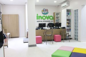 Sala de recepção Inova Hospital Veterinário 24h